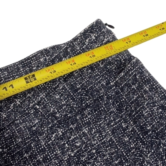 Akris Punto Speckled Gray White High Waist Zip Side Pocket Pants Size 12 - Picture 6 of 10